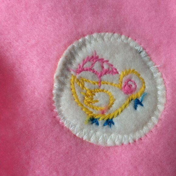 Vintage Pink Bunting Sleeper + Hat & Moccasins - Picture 6 of 13